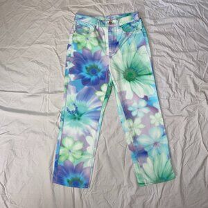 Women's Floral Cowboy Jeans - Urban Outfitters